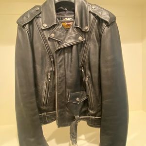 Harley Davidson men’s large (removable) lined leather jacket